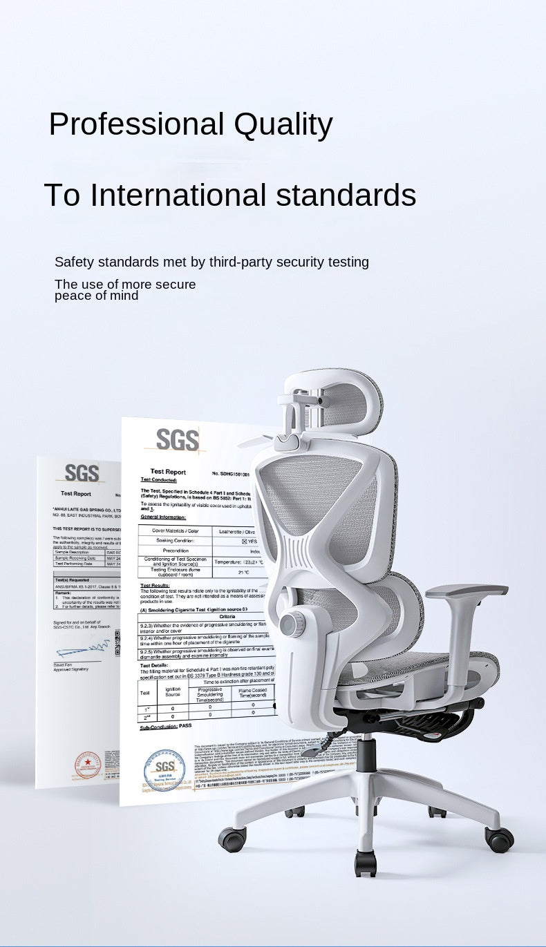 UVR Reclinable Boss Chair Sedentary Comfort Mesh Staff Sedentary Comfort Ergonomic Design Backrest Stool Game Office Chair