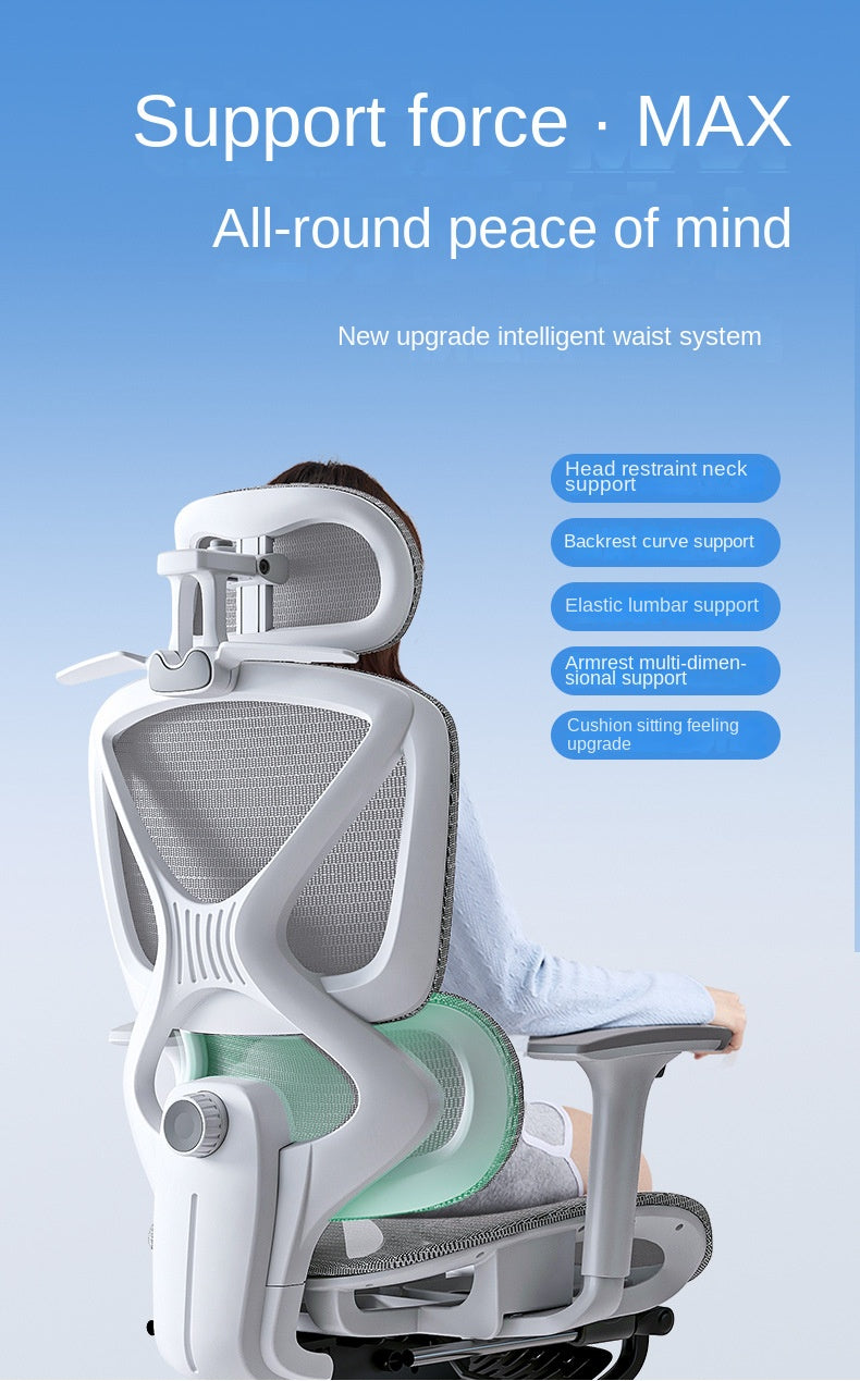 UVR Reclinable Boss Chair Sedentary Comfort Mesh Staff Sedentary Comfort Ergonomic Design Backrest Stool Game Office Chair