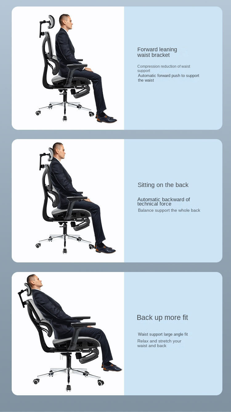 UVR New Gaming Computer Comfort Breathable Mesh Staff Ergonomic Backrest Chair Sponge Cushion Swivel Chair Home Office Chair