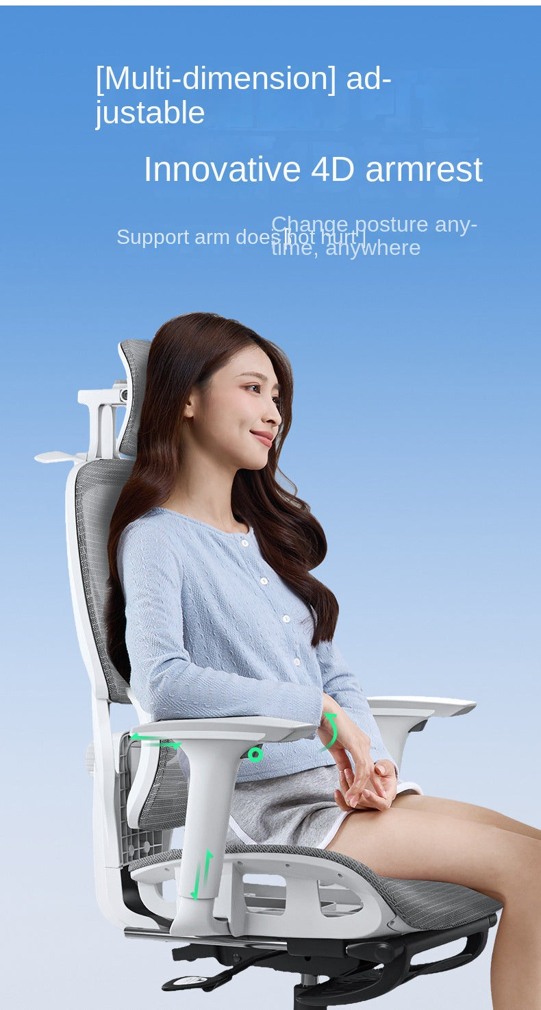 UVR Reclinable Boss Chair Sedentary Comfort Mesh Staff Sedentary Comfort Ergonomic Design Backrest Stool Game Office Chair