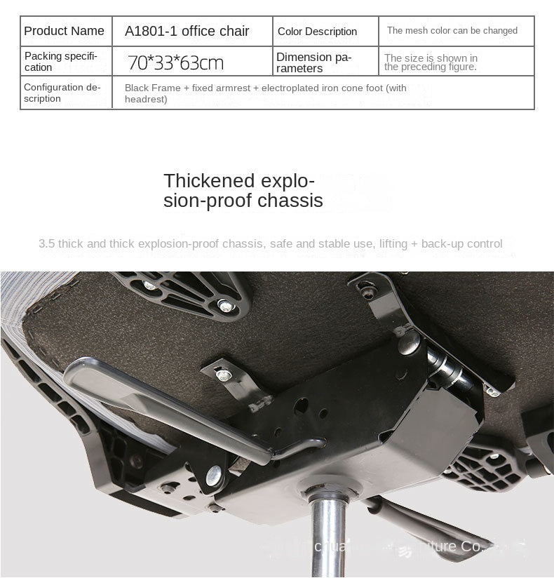 UVR Gaming Computer Chair Sedentary Not Tired Mesh Staff Chair Lift Rotating Reclining Boss Chair with Footrest Office Chair