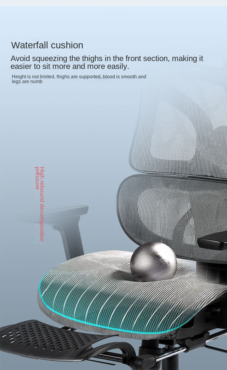 UVR New Gaming Computer Comfort Breathable Mesh Staff Ergonomic Backrest Chair Sponge Cushion Swivel Chair Home Office Chair