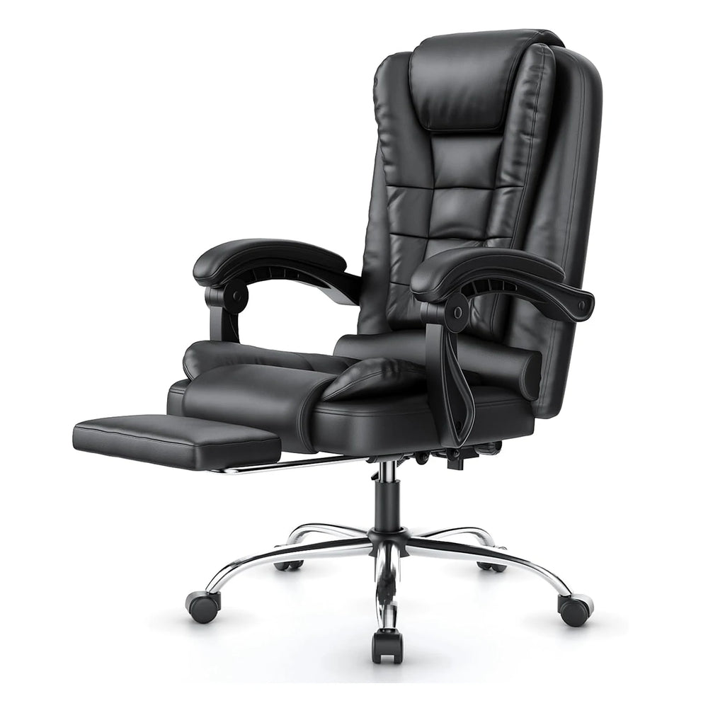 naspaluro Executive Office Chair Footrest High Back Desk Chair Ergonomic Recliner Computer Chair Gaming Chair Duty for Home