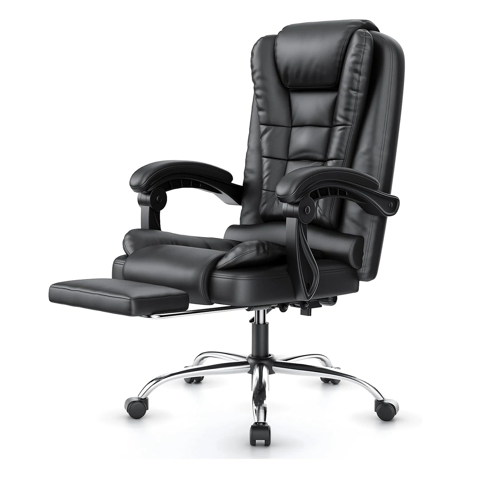 naspaluro Executive Office Chair Footrest High Back Desk Chair Ergonomic Recliner Computer Chair Gaming Chair Duty for Home