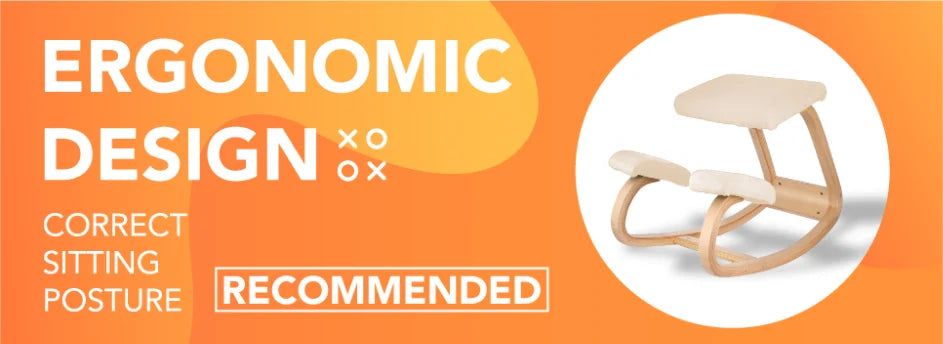 Ergonomic Kneeling Posture Computer Chair Original Home Office Furniture Computer Chair Ergonomic Rocking Wooden Kneeling Chair