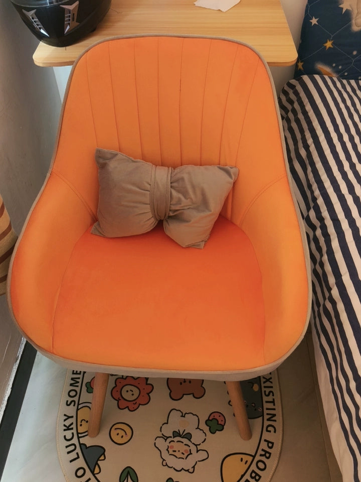 Prolonged Sitting Chair Comfortable Computer Seat Leather Backrest Chair Makeup Stool for Dormitory Study Versatile Seating