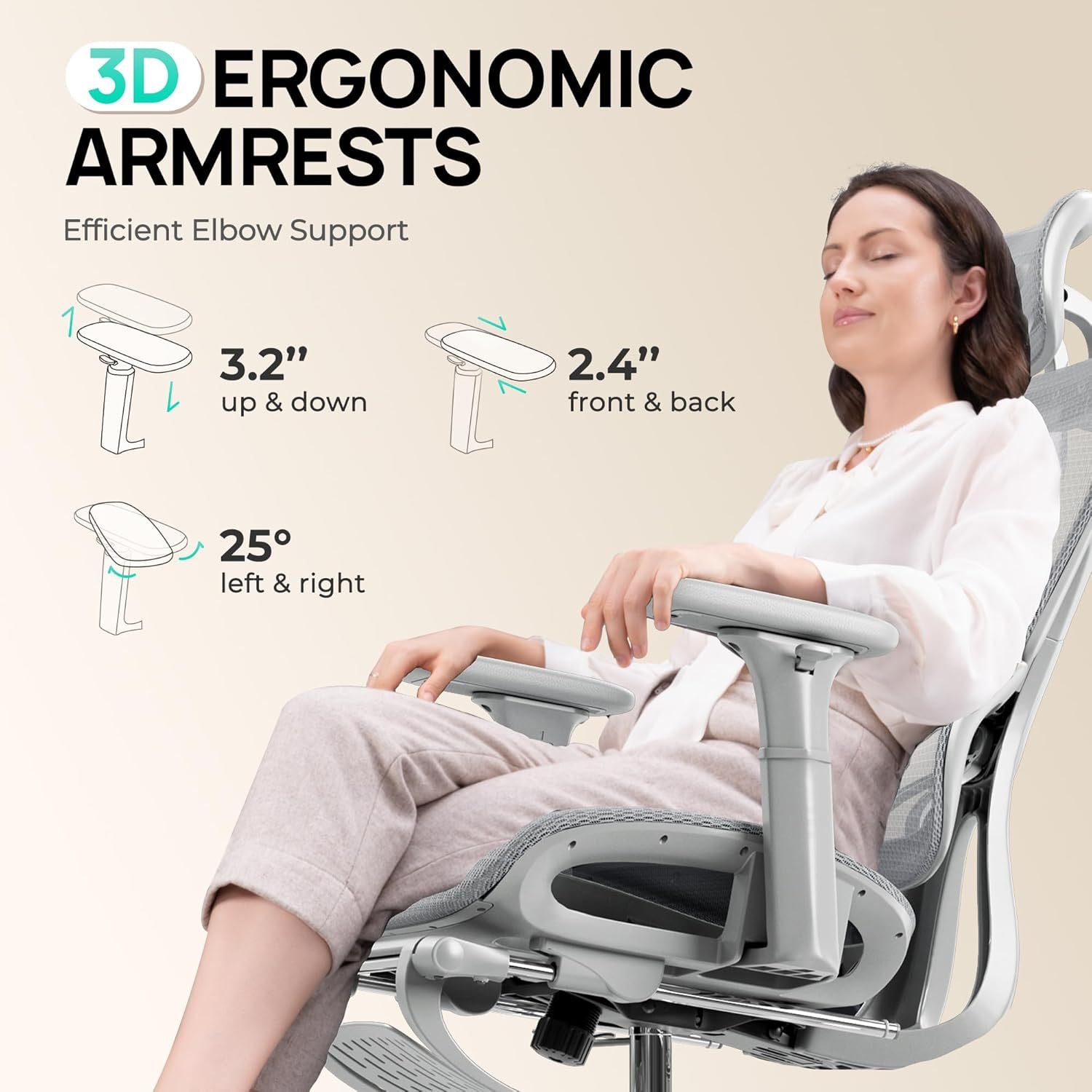 UVR Mesh Office Chair Computer Gaming Chair Home Ergonomic Design Armchair Can Be Adjusted on-site Live Room Swivel Chair