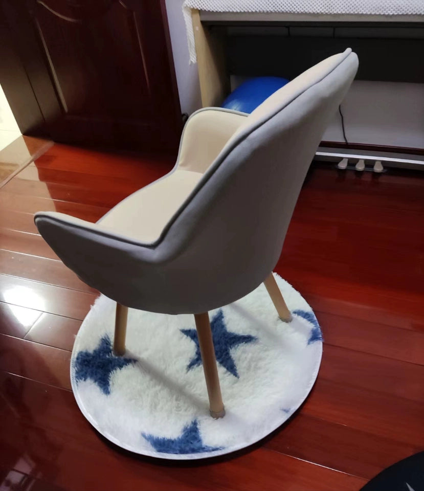 Prolonged Sitting Chair Comfortable Computer Seat Leather Backrest Chair Makeup Stool for Dormitory Study Versatile Seating