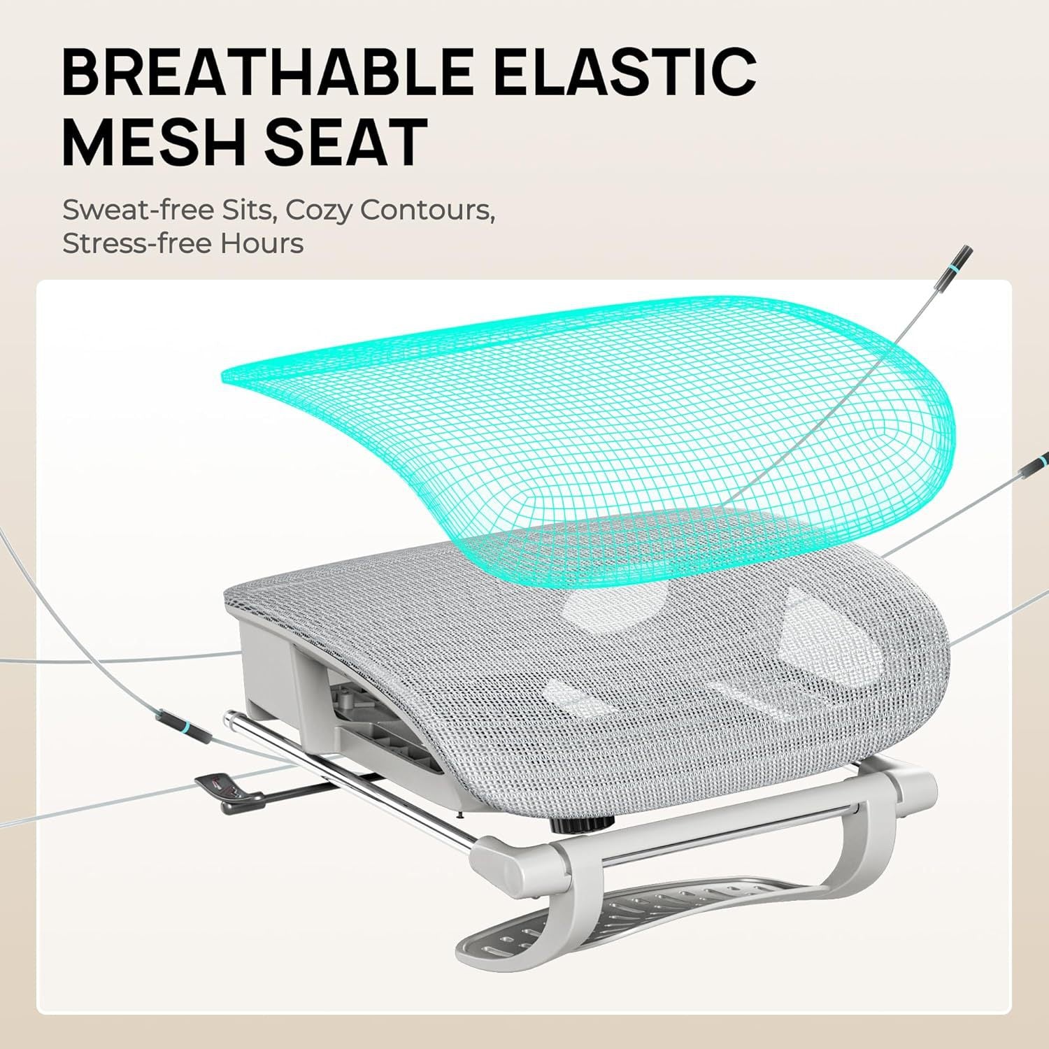 UVR Mesh Office Chair Computer Gaming Chair Home Ergonomic Design Armchair Can Be Adjusted on-site Live Room Swivel Chair