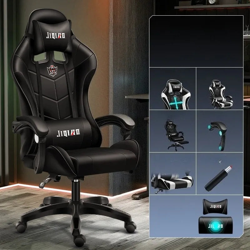 Ergonomic Gaming Chair E-sports Chair Comfortable Reclining Massage Rotating Sedentary Not Tired Silla Gamer Office Furniture
