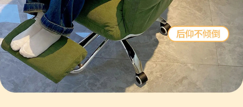 Modern Velour Office Chairs Footrest Adjustable Arm Gaming Recliner Office Chairs Ergonomic Comfy Cadeira Gamer Furniture