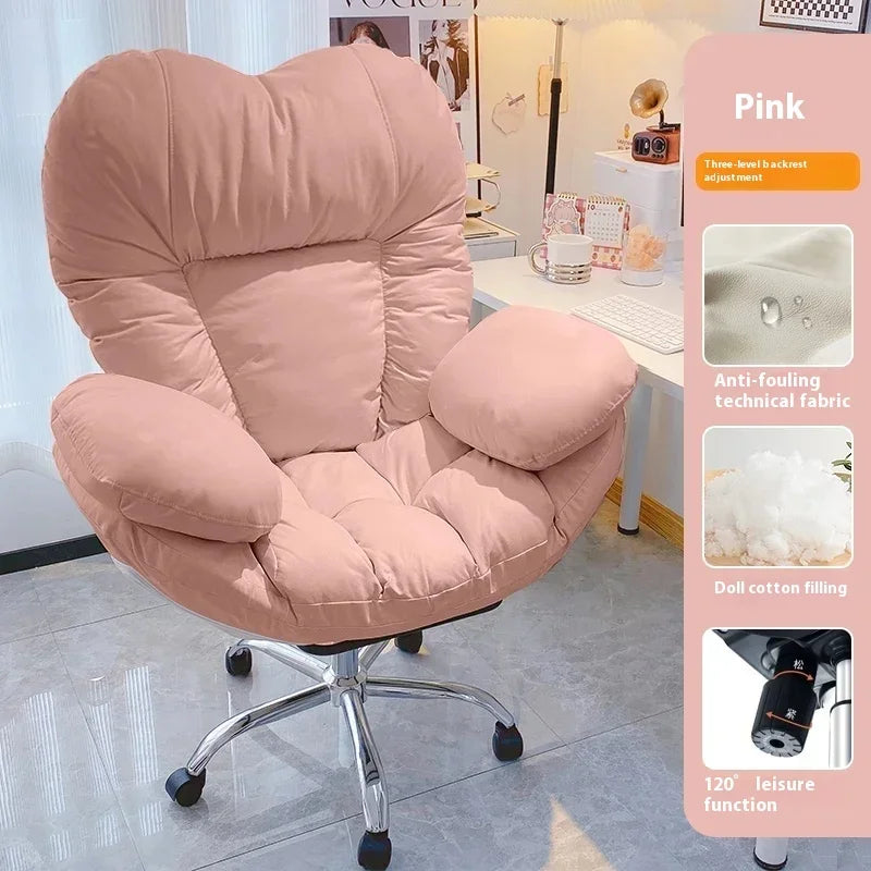 Computer Sofa Chair, Home Comfortable Sedentary Backrest Desk Chair, Anchor Live Broadcast Chair, Bedroom Office Chair Fauteuil