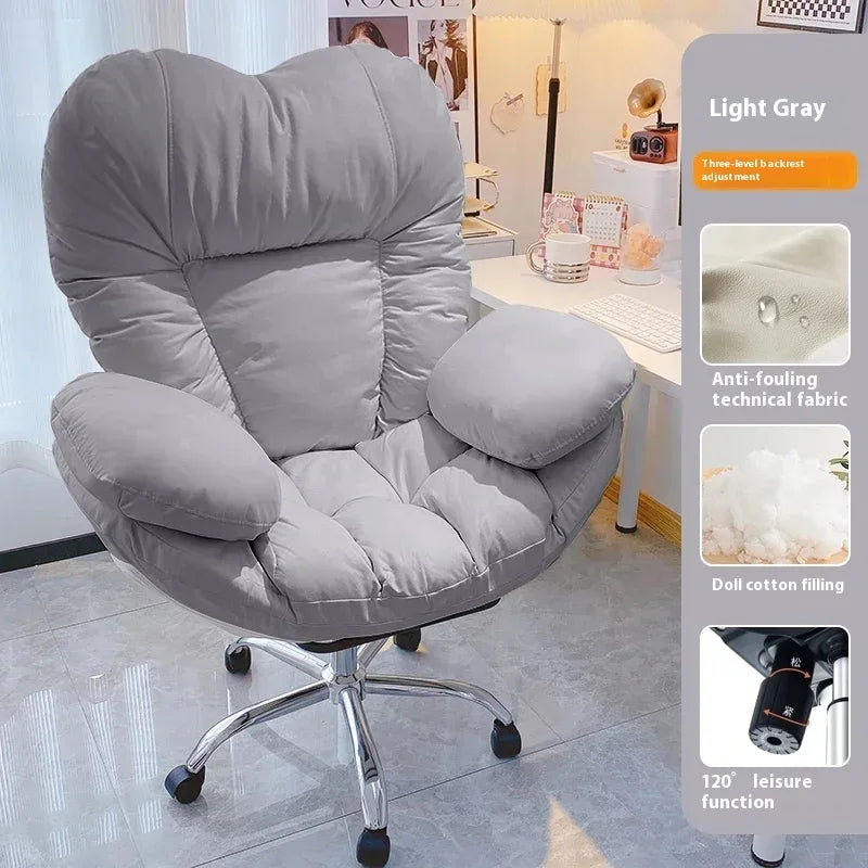 Computer Sofa Chair, Home Comfortable Sedentary Backrest Desk Chair, Anchor Live Broadcast Chair, Bedroom Office Chair Fauteuil
