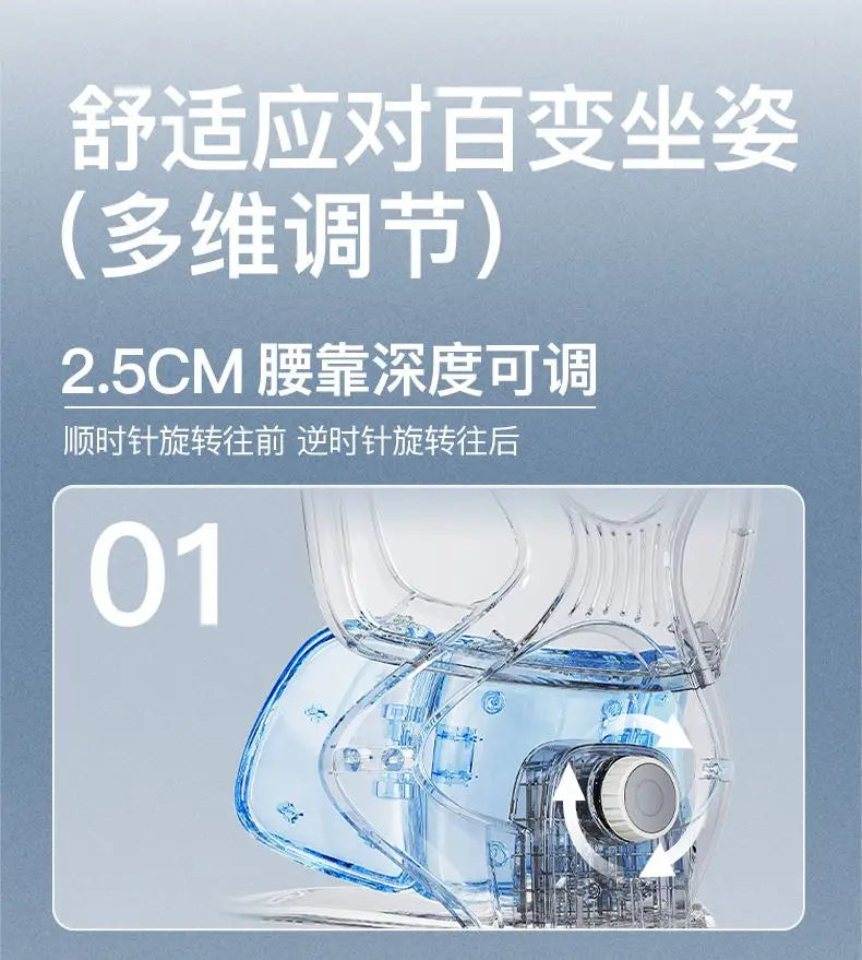 Comfortable Ergonomic Chair for Home Office Gaming with Lumbar Support Recline