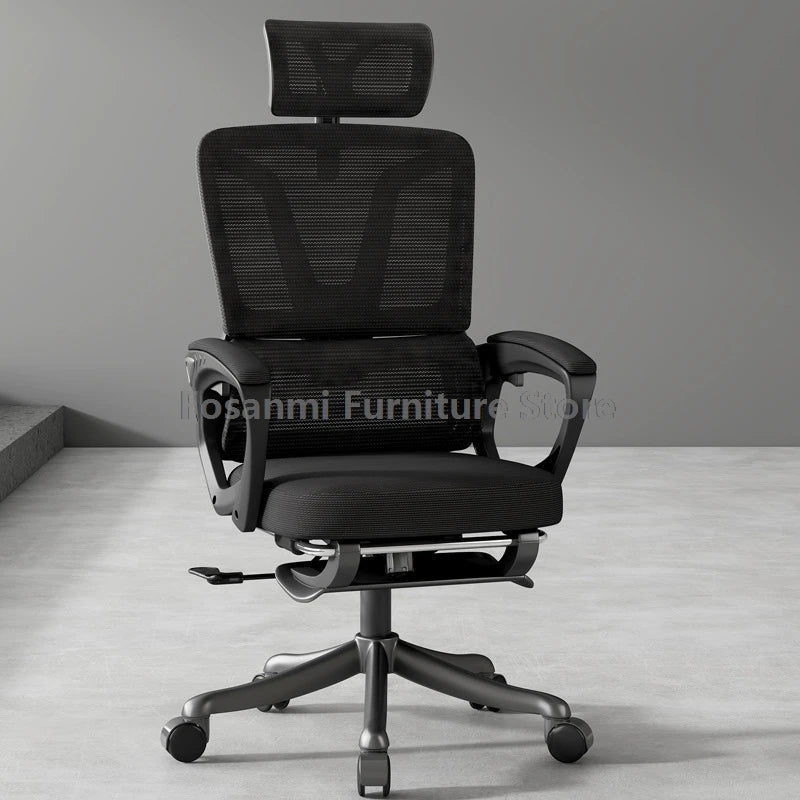 Ergonomic Office Computer Swivel Chair with Lumbar Support Reclining Adjustable Gamer with Comfort Headrest Desk Chairs for Home
