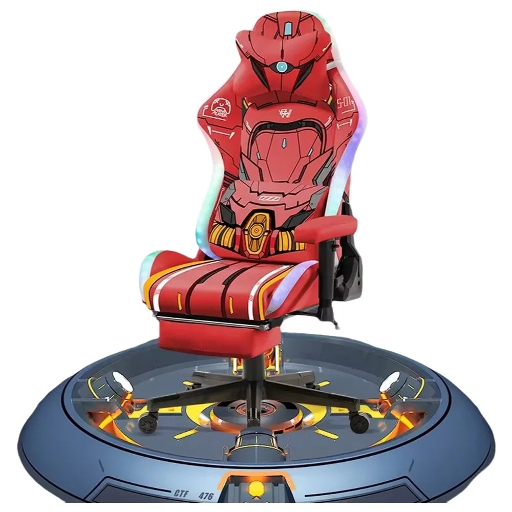 Red helium Star Gaming Chair Boys Home Office Computer Chair Ergonomic Chair Swivel Lift Adjustable Backrest Chaise Gaming