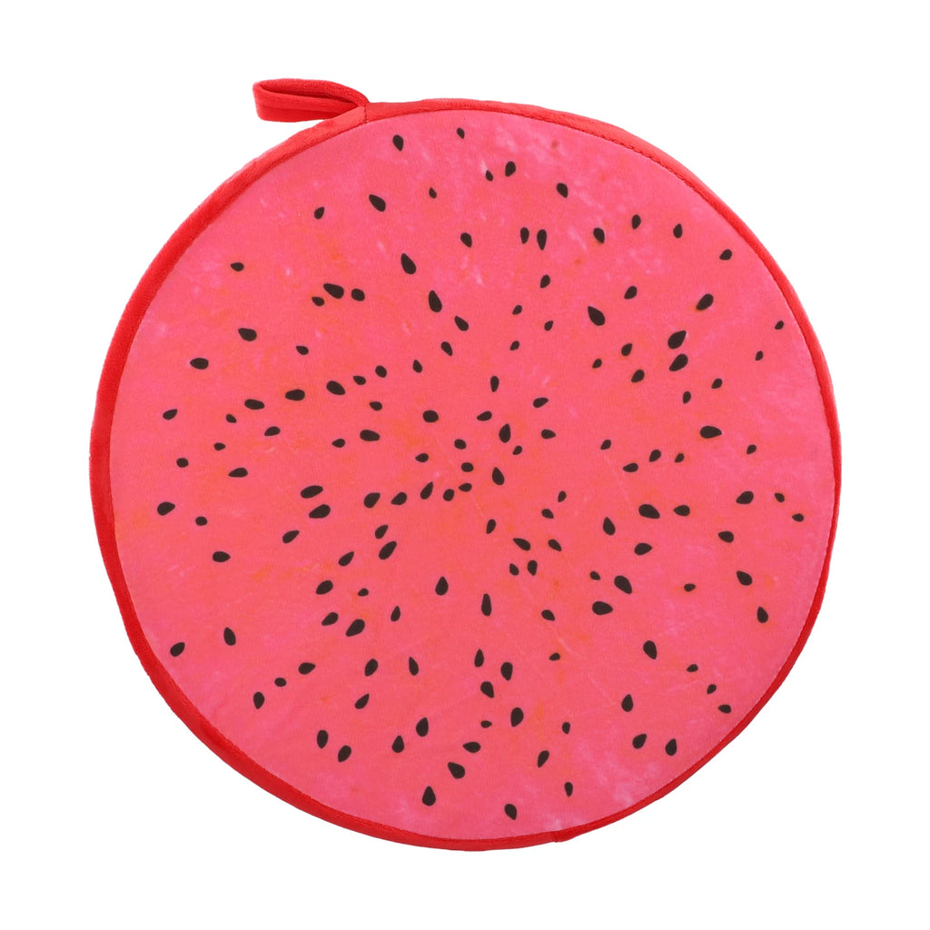Cartoon Fruits Print Round Bar Chair Cushion Cover Anti-Slip Seat Cushion Slipcover Soft Stool Cushion Covers Slipcover