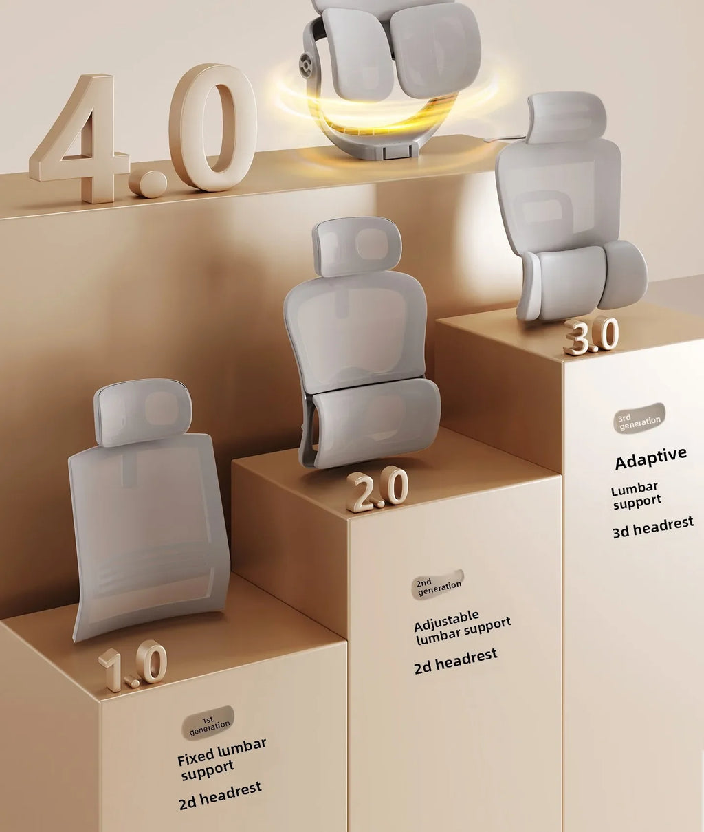 Ergonomic Chair for Long Sitting Comfort Office Computer Chair with Lumbar Support Gaming Chair for Home