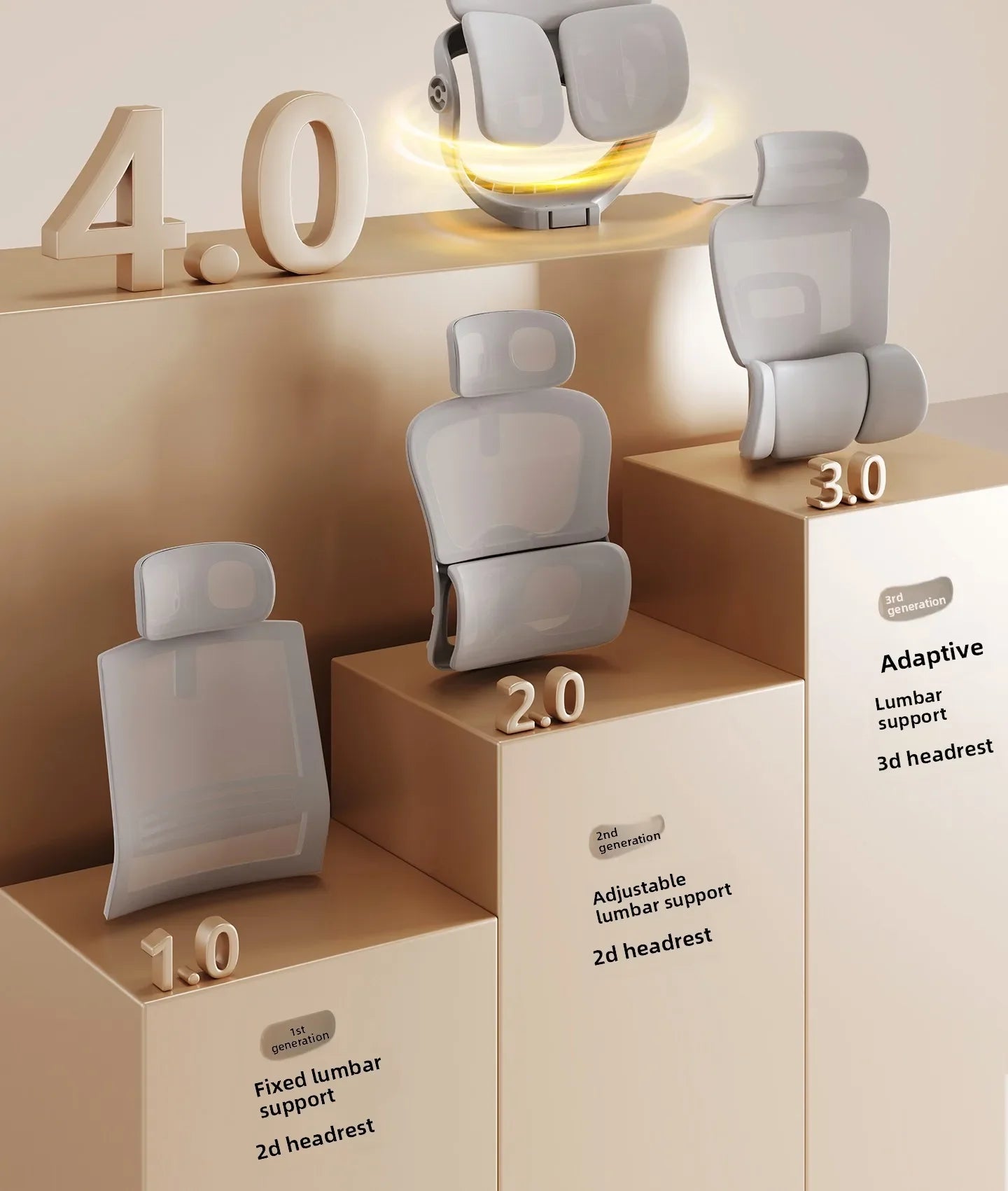 Ergonomic Chair for Long Sitting Comfort Office Computer Chair with Lumbar Support Gaming Chair for Home