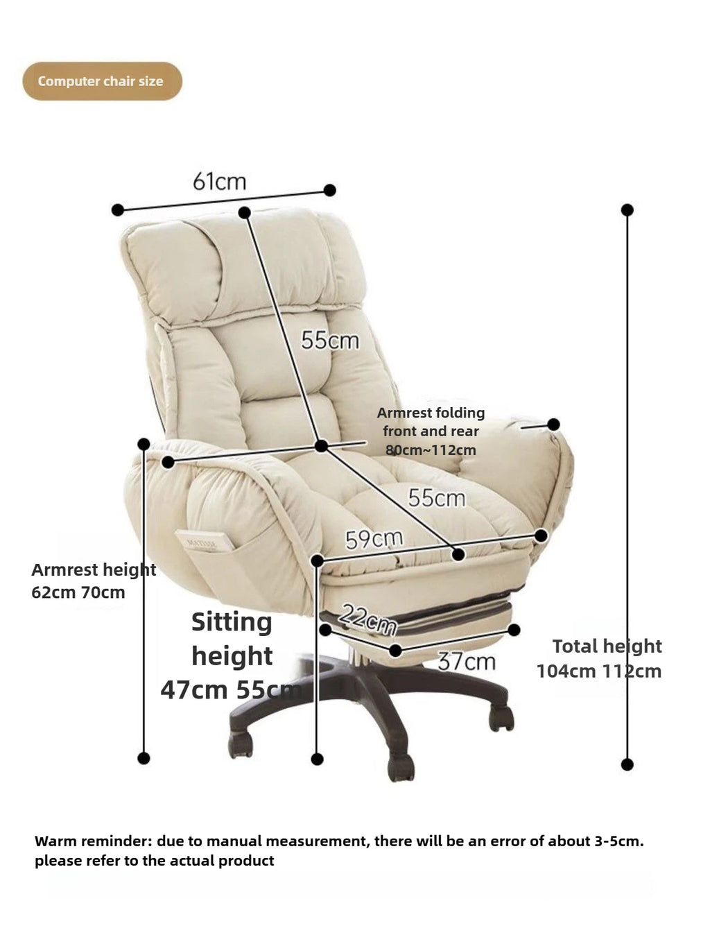 Computer Chair,bedroom,lazy Leisure Chair,comfortable Sitting Chair,office Chairs,backrest That Can Be Reclined,e-sports Chairs