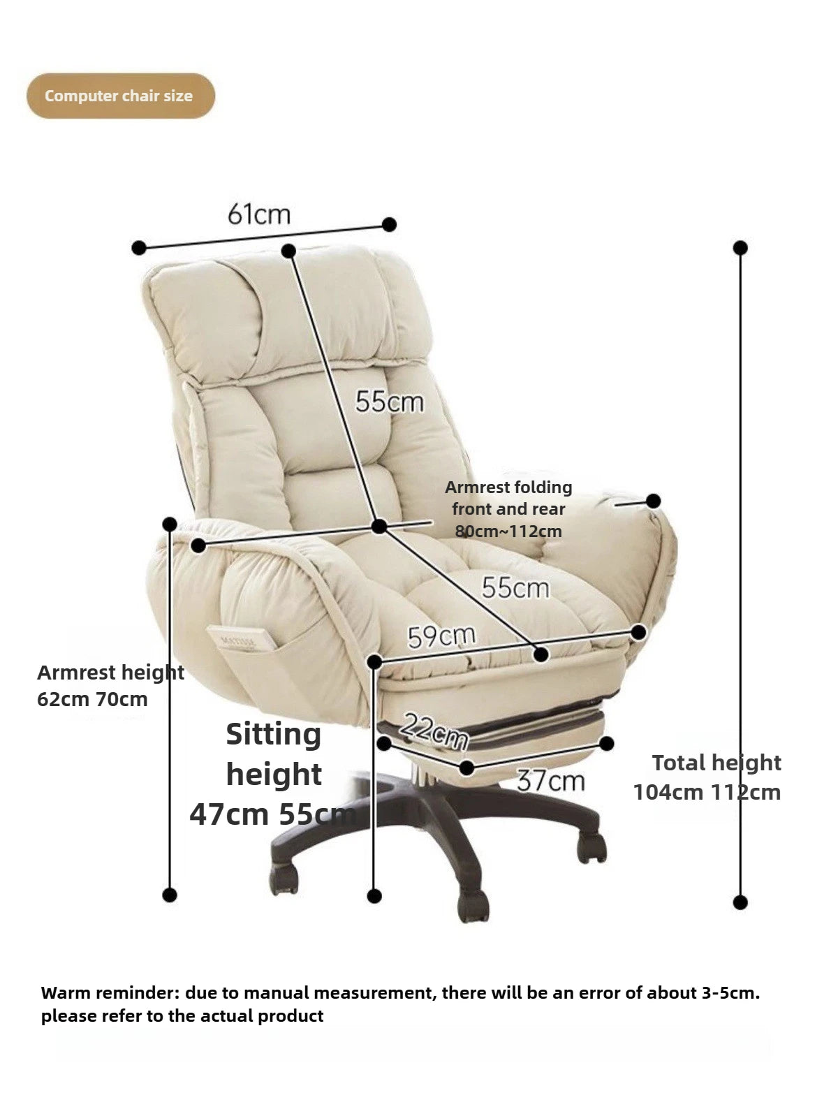 Computer Chair,bedroom,lazy Leisure Chair,comfortable Sitting Chair,office Chairs,backrest That Can Be Reclined,e-sports Chairs