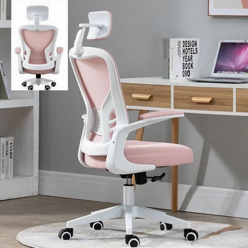 Ergonomic Office Chair Adjustable Headrest Breathable Mesh Back Multi - Angle Reclining Bureaustoel Home Office Study Gaming