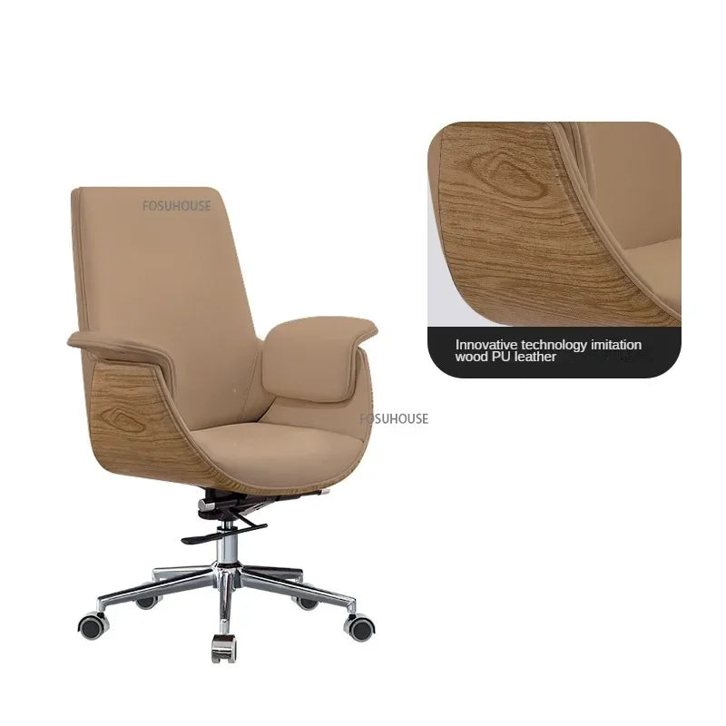 Modern Light Luxury Computer Chair Bedroom Comfortable Gaming Chair Lift Swivel Chairs Office Chairs Ergonomic Executive Chair