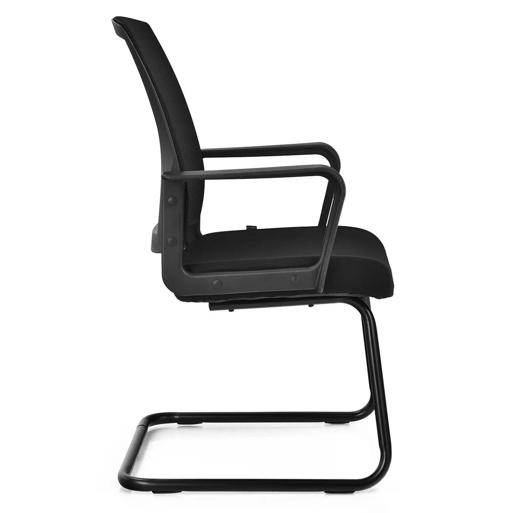 GOFLAME Meeting Office Chairs Mid-Back Mesh Reception Chair w/Adjustable Lumbar Support