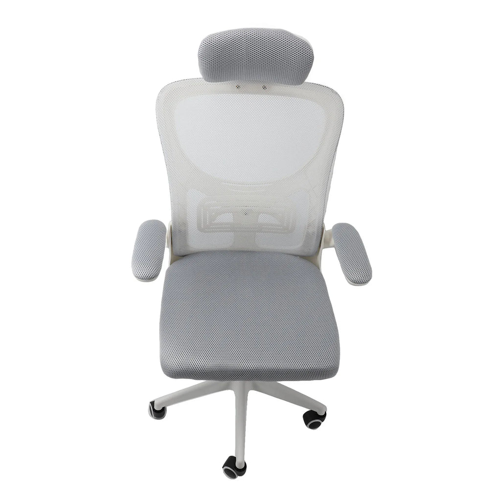 Computer Desk Chair 330.7lb Load Capacity 90 Degree Rotating Armrests Breathable  Chair with 5 Wheels for Home