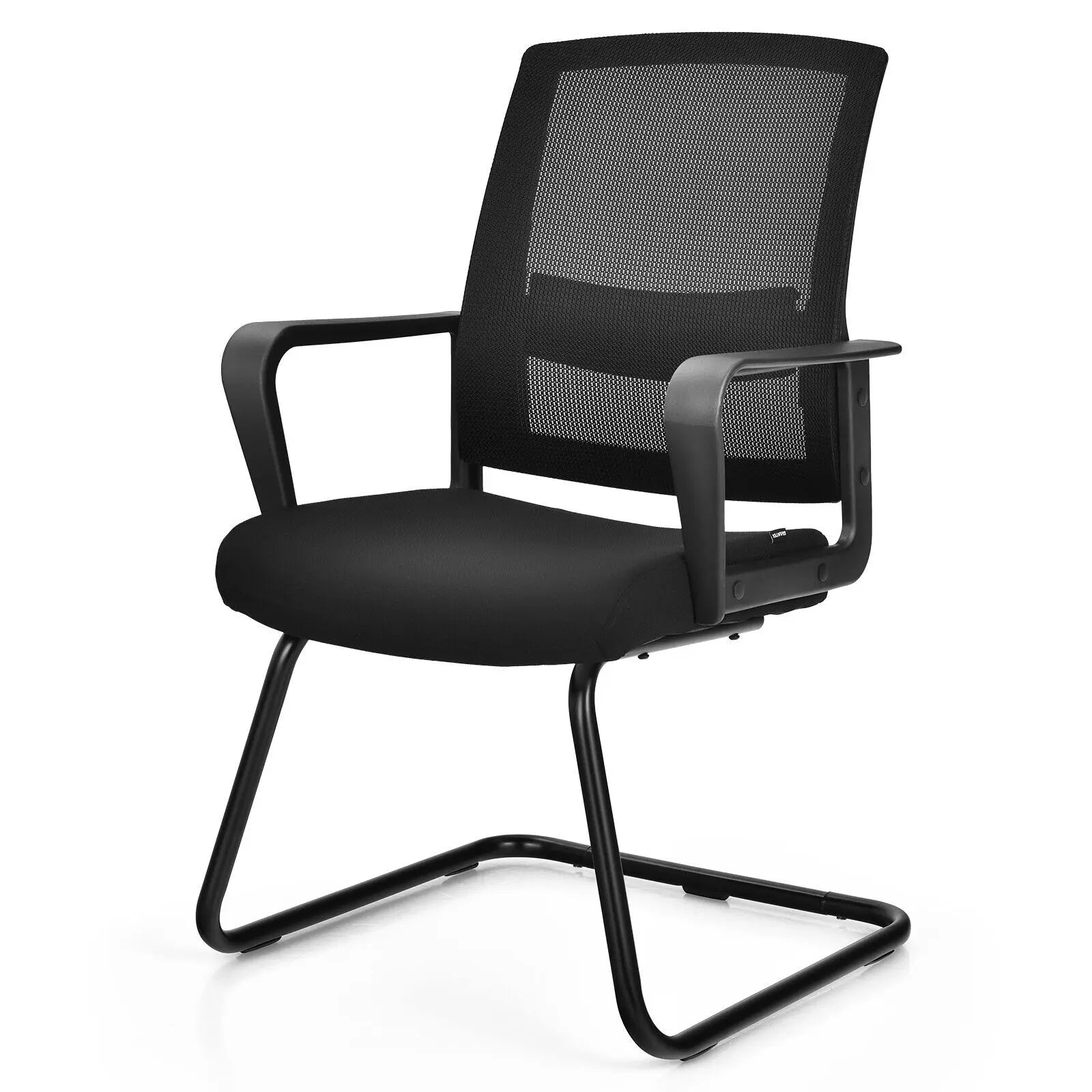 GOFLAME Meeting Office Chairs Mid-Back Mesh Reception Chair w/Adjustable Lumbar Support