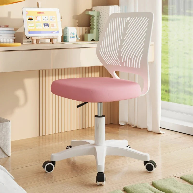 Mesh Task Chair 2024 Edition Pink Office Chair with Plush Padded Seat Swivel Adjustable Desk Chair Ergonomic Office Chair