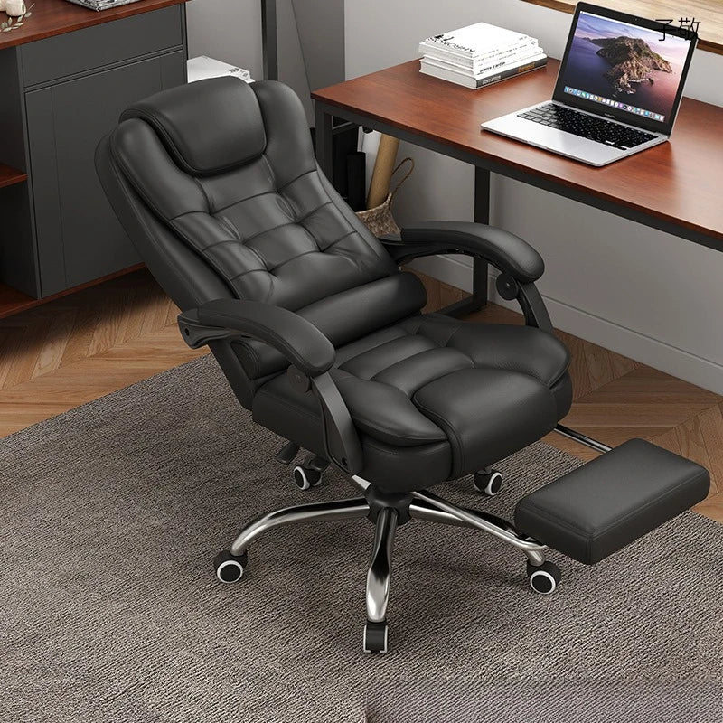Computer chair Household comfortable boss chair Lifting swivel chair Recumbent back office chair