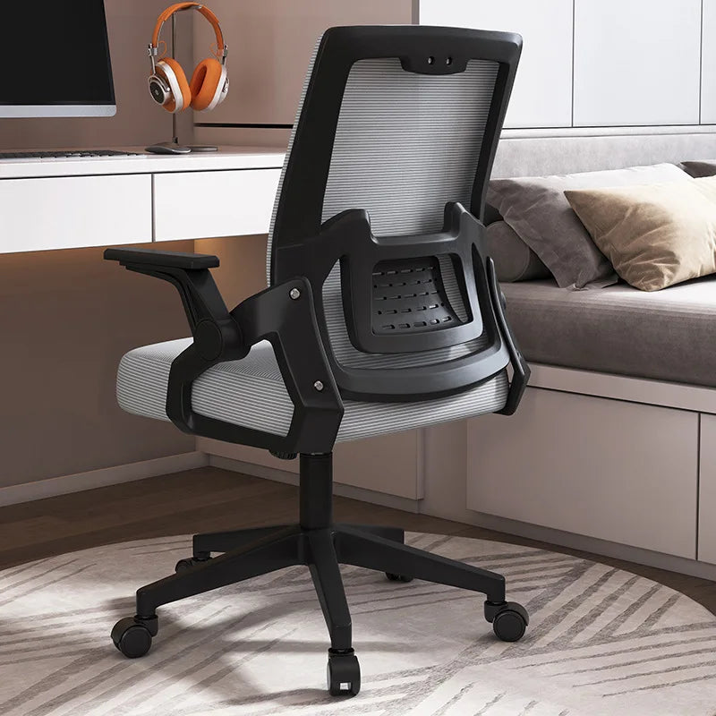 Ergonomic Office Chair Adjustable Headrest Lumbar Support Chair Breathable Mesh Backrest Comfortable Seat Home Office Gaming