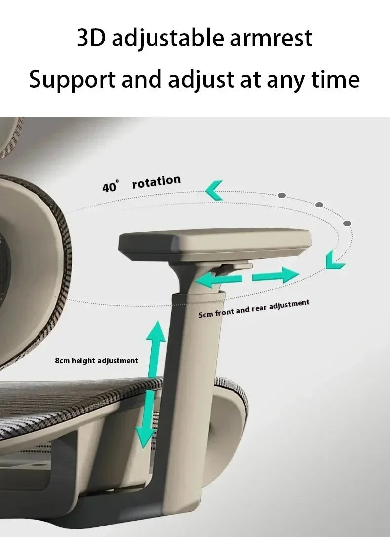 Electronic Gaming Computer Chair Adjustable Ergonomic Seat Back Support, Free Delivery Sedia Office Chair Wheelchair Furniture