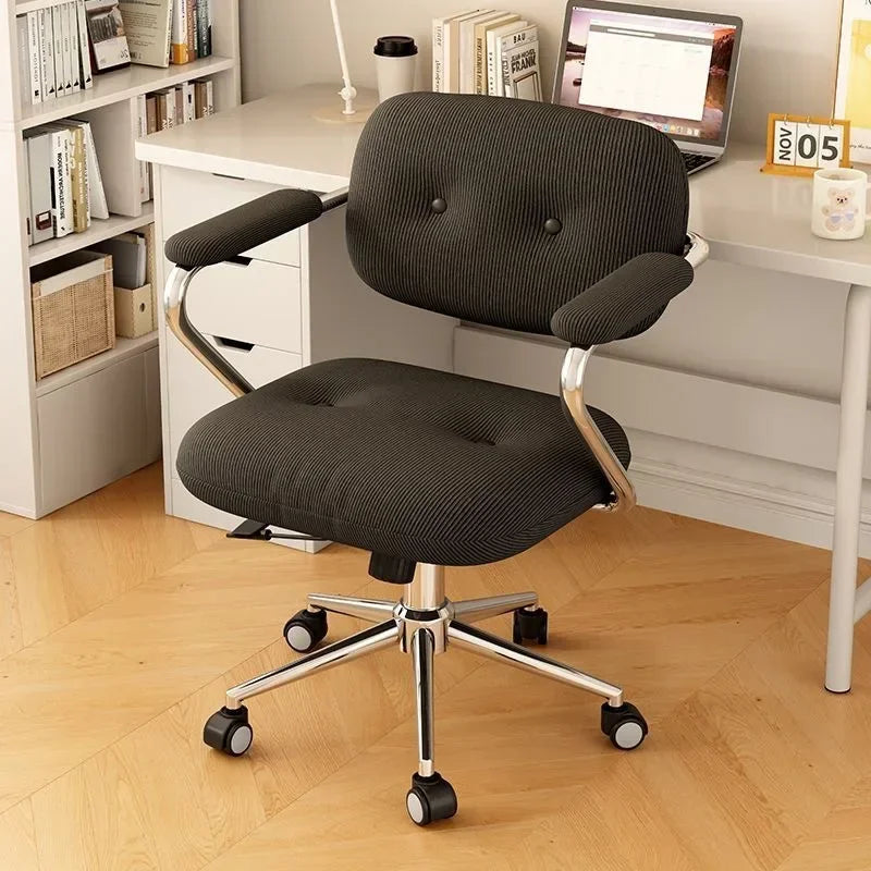 Chair Home Comfortable Sedentary Study Office Chair Bedroom Light Luxury Makeup Chair Simple Lifting Desk Computer Chair