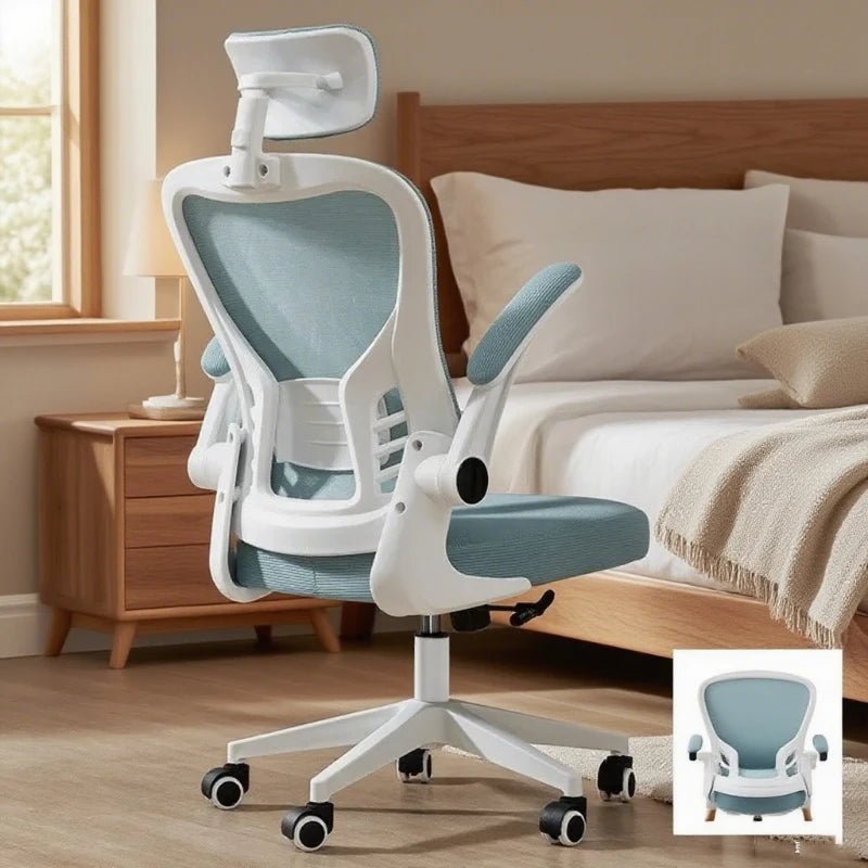 Ergonomic Office Chair Adjustable Headrest Breathable Mesh Back Multi - Angle Reclining Bureaustoel Home Office Study Gaming