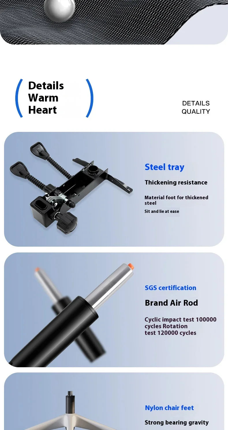 Ergonomic Chair Dresser Back Support Computer Gaming Chairs Wheels Massage Foot Rest Adjustable Sedia Da Ufficio Furniture