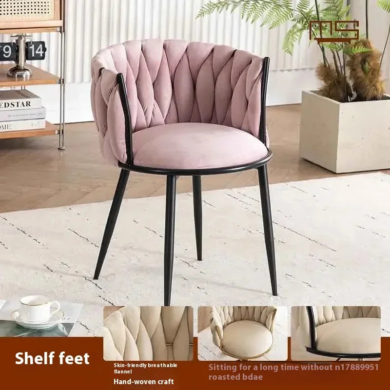 Home Girls Bedroom Makeup Chair, Comfortable for Long Periods of Time Grace Living Room Backrest Lift Swivel Chair JQM Furniture