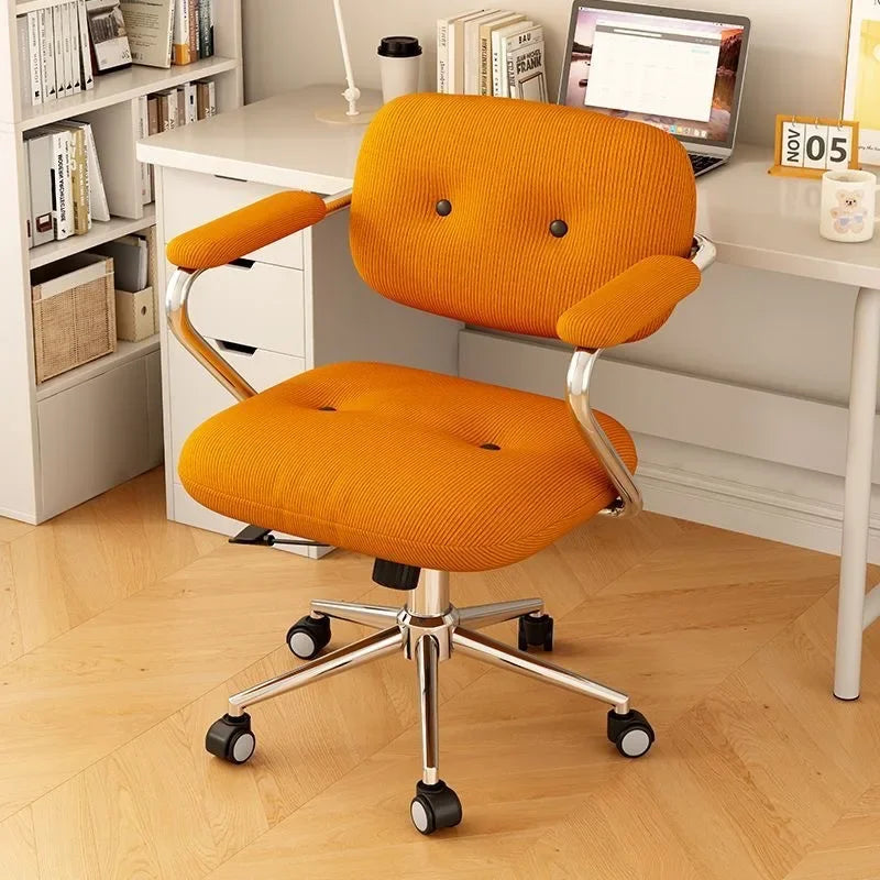 Chair Home Comfortable Sedentary Study Office Chair Bedroom Light Luxury Makeup Chair Simple Lifting Desk Computer Chair