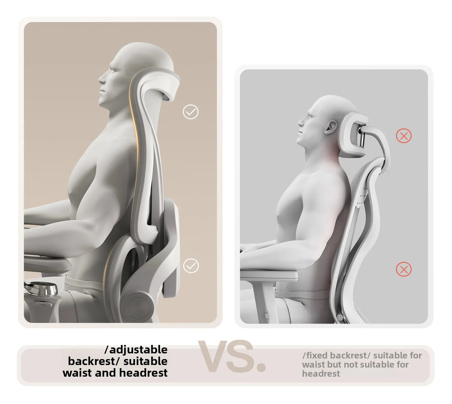 Ergonomic Chair for Long Sitting Comfort Office Computer Chair with Lumbar Support Gaming Chair for Home