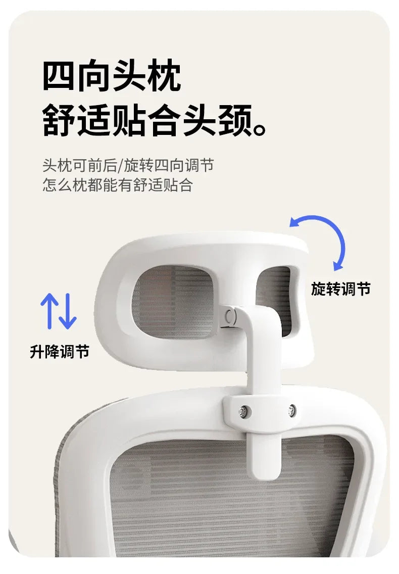 Ergonomic Chair Office Chair Sedentary Not Tired Lifting and Lowering Adjustable Bureaustoel Household and Office Supplies