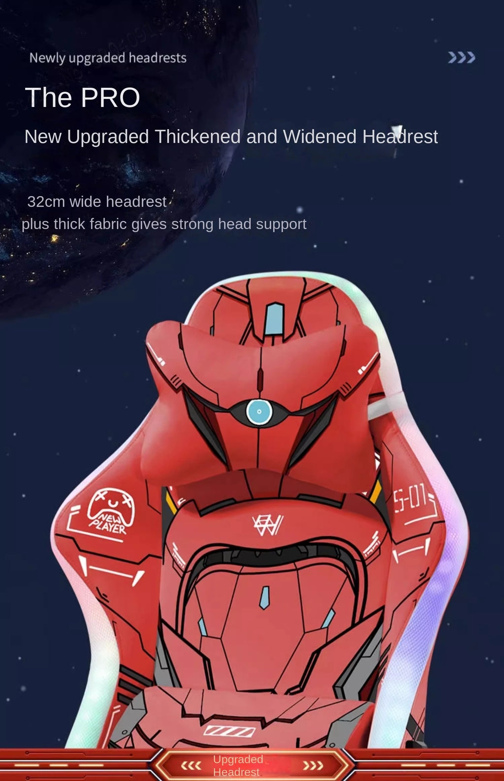 Red helium Star Gaming Chair Boys Home Office Computer Chair Ergonomic Chair Swivel Lift Adjustable Backrest Chaise Gaming