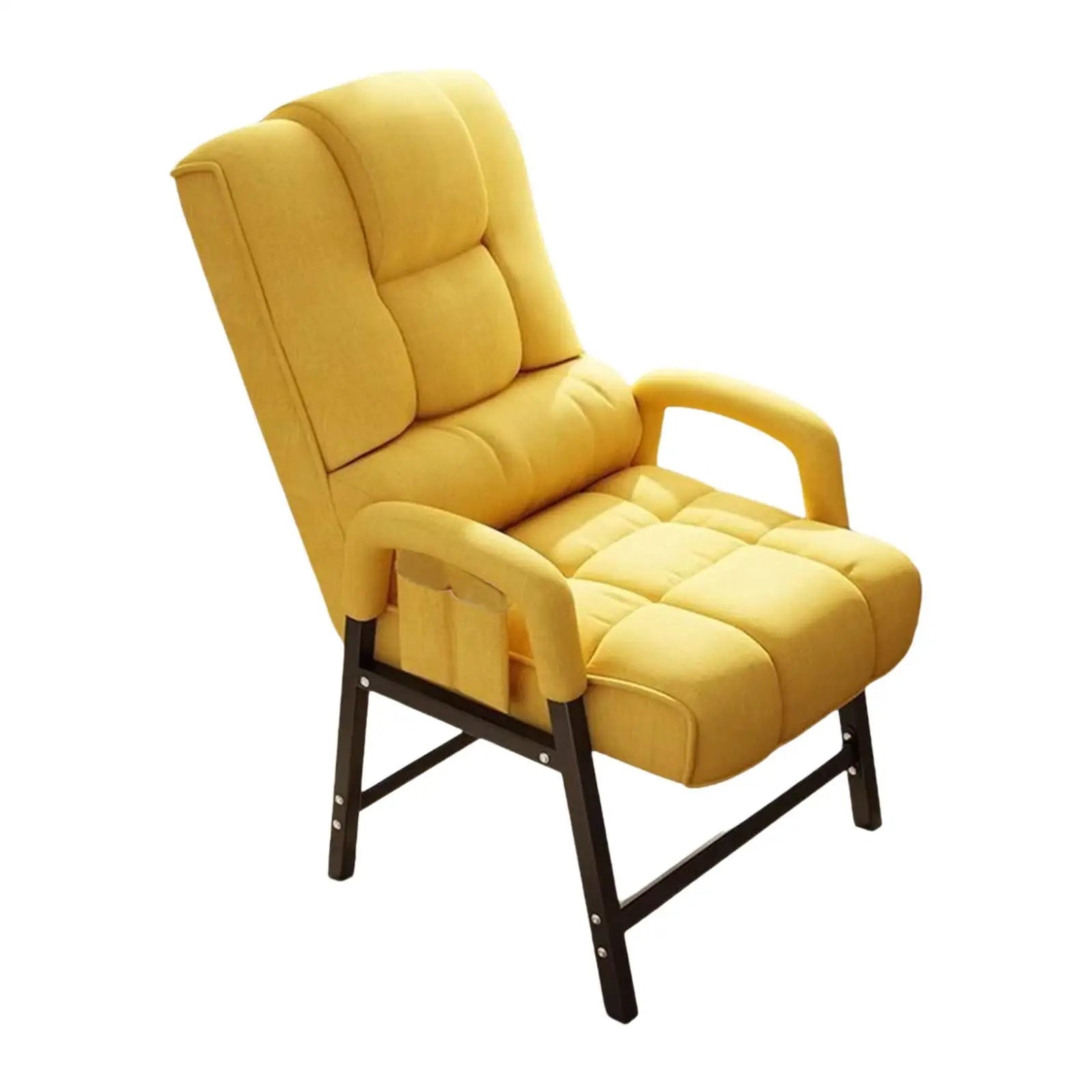 Ergonomic Reclining Chair Padded Cushion Seat High Back Metal Frame Dormitory Thickened Neck Support For Gaming Reading Chair