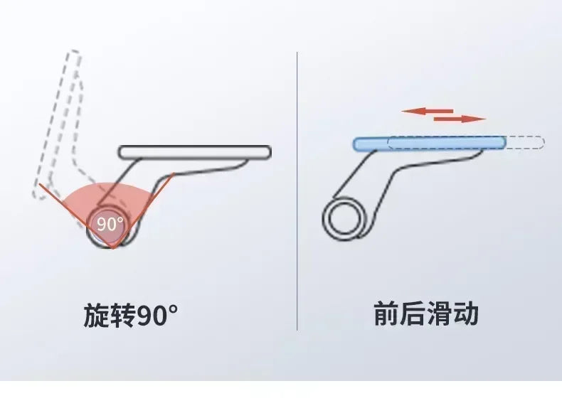 Ergonomic Office Chair Adjustable Headrest Lumbar Support Chair Breathable Mesh Backrest Comfortable Seat Home Office Gaming