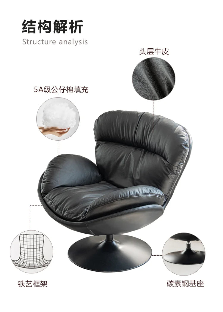 Swivel Office Chairs Arm Gaming Mobile Bedroom Luxury Living Room Chairs Reading Comfortable Relax Sillon Lounge Suite Furniture