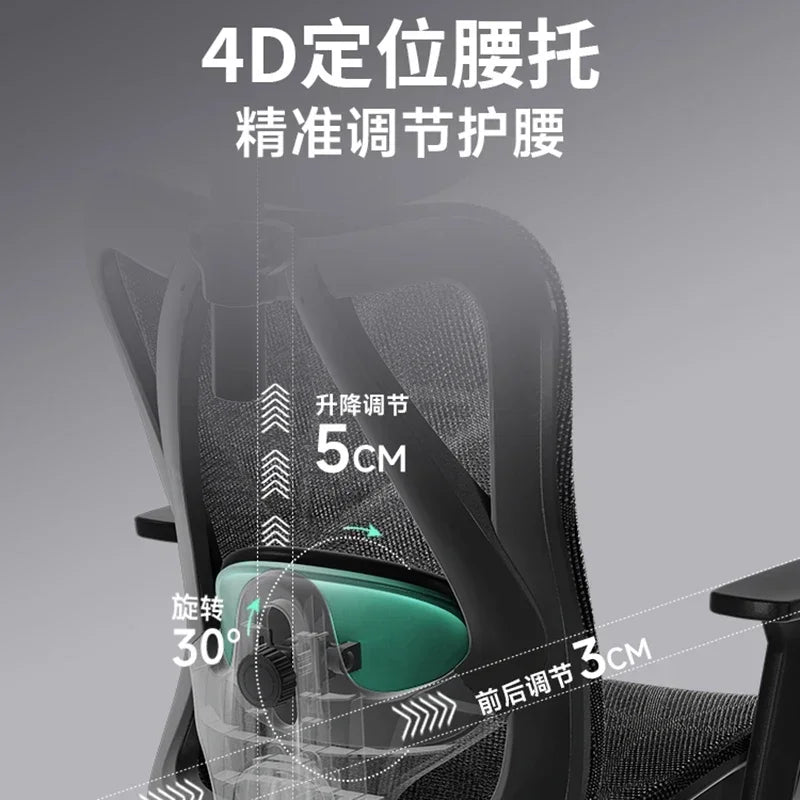 Ergonomic Office Chair Adjustable Mesh Headrest Backrest Relaxing Cushion Chaise Furniture Plaza Aliexpress Spain Boss Chair