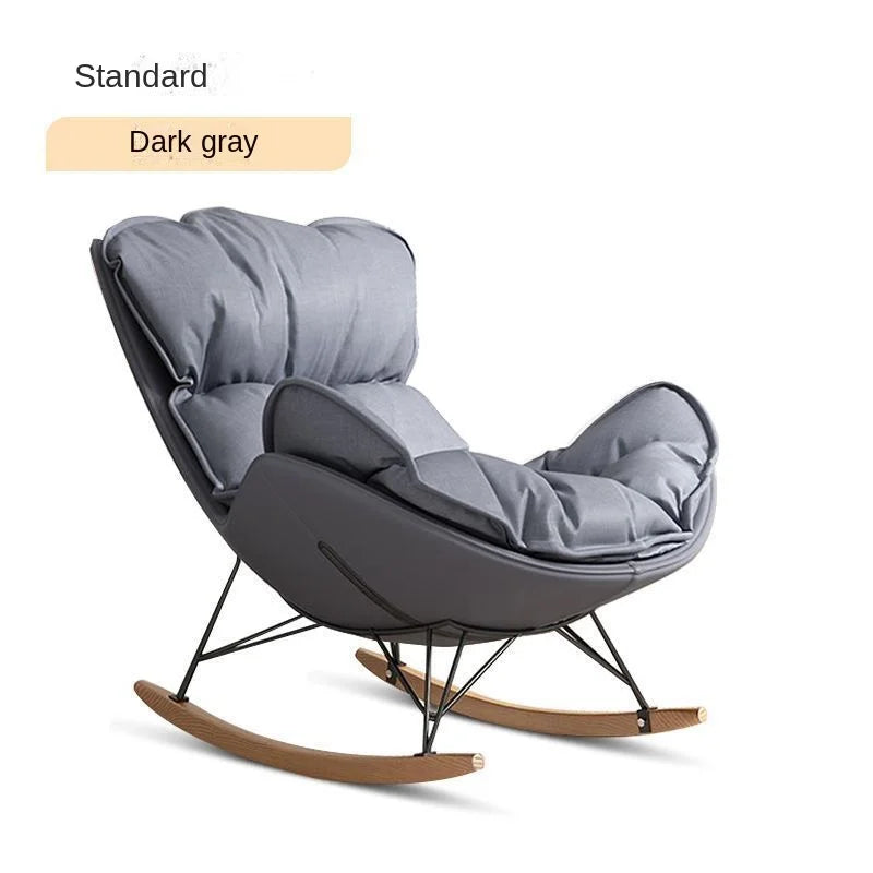 Light Luxury Leisure Style Rocking Lounge Chair Can Be Used For Balcony Rocking Chair Living Room Single Casual Lazy Sofa New