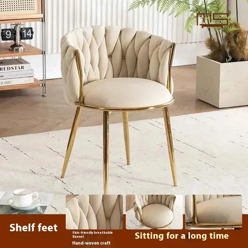 Home Girls Bedroom Makeup Chair, Comfortable for Long Periods of Time Grace Living Room Backrest Lift Swivel Chair JQM Furniture