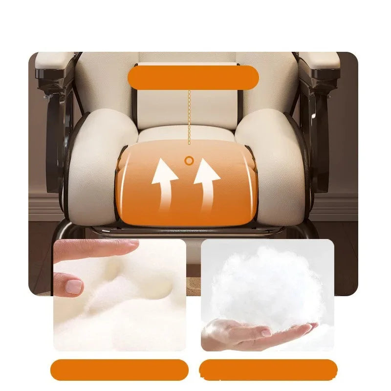 Leisure Gaming Adjustable Ergonomics Office Chair Bow-shaped Chair Home Comfortable Sitting Desk Silla Gamer Office Furniture