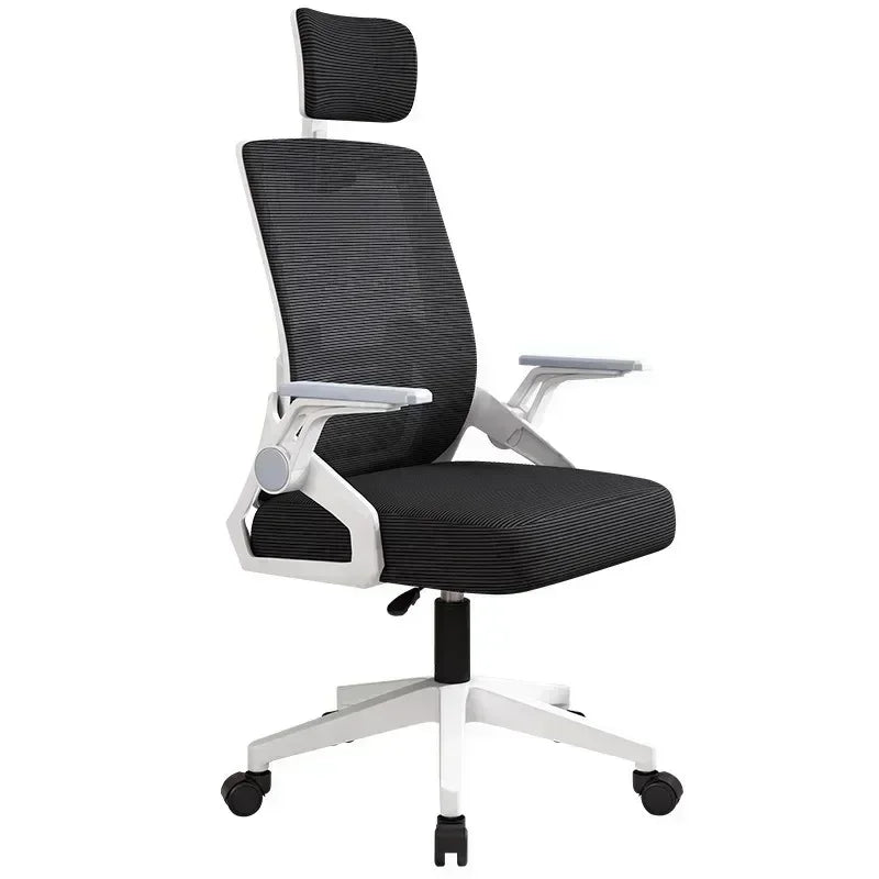 Ergonomic Office Chair Adjustable Headrest Lumbar Support Chair Breathable Mesh Backrest Comfortable Seat Home Office Gaming